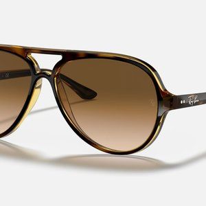 NWT Ray-Ban Cats 5000 Classic Aviator Tortoise Light Brown Gradient